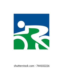 Cycling logo design template vector