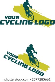 cycling logo with editable vector file