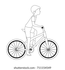 cycling man riding a bicycle