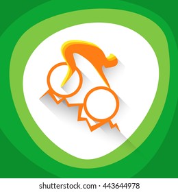 Cycling Mountain Bike Sportsman Sport Game Competition Icon Vector Illustration