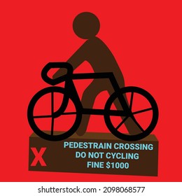 cycling on red background. man cycling on the road .