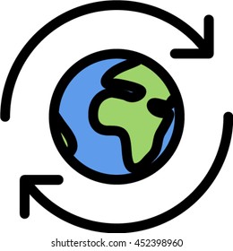 cycling outline icon