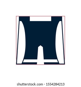 cycling pants icon design, Vehicle bicycle bike lifestyle sport and transportation theme Vector illustration