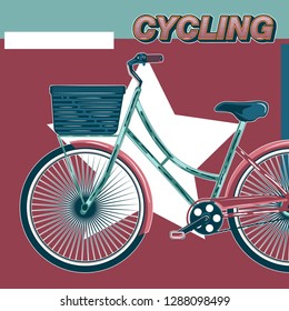 Cycling Poster Design Template Vector Illustration - Vector