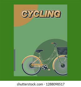 Cycling Poster Design Template Vector Illustration - Vector