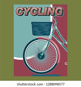 Cycling Poster Design Template Vector Illustration - Vector