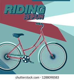 Cycling Poster Design Template Vector Illustration - Vector