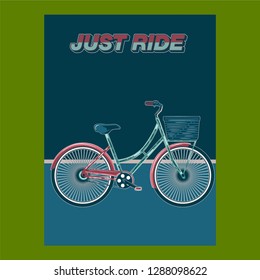 Cycling Poster Design Template Vector Illustration - Vector