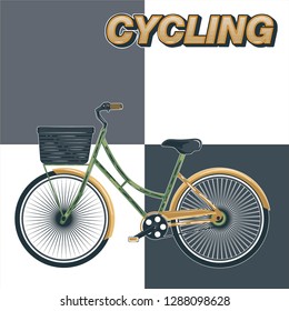 Cycling Poster Design Template Vector Illustration - Vector