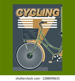 Cycling Poster Design Template Vector Illustration - Vector
