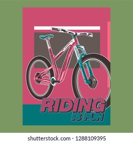 Cycling Poster Design Template Vector Illustration - Vector