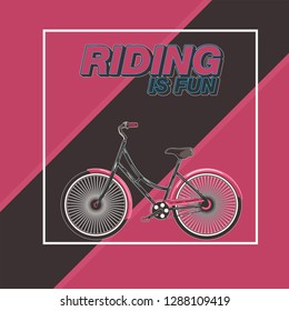 Cycling Poster Design Template Vector Illustration - Vector
