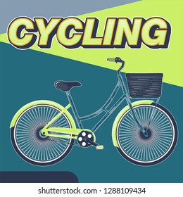 Cycling Poster Design Template Vector Illustration - Vector
