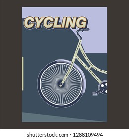 Cycling Poster Design Template Vector Illustration - Vector