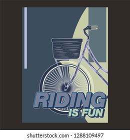 Cycling Poster Design Template Vector Illustration - Vector
