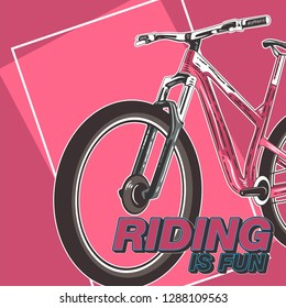 Cycling Poster Design Template Vector Illustration - Vector