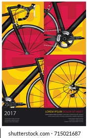 Cycling Poster Vector Illustration