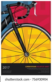 Cycling Poster Vector Illustration