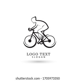 Cycling Race & Bicycle Shop Logo. Symbol & Icon Vector Template.