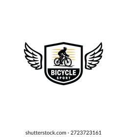 Cycling race Vector logo design