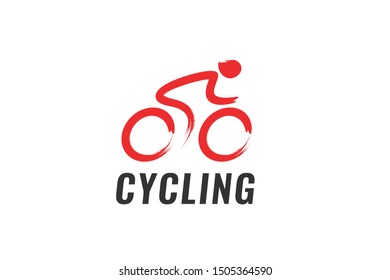 Cycling Race Vector logo illustration, emblem design template inspiration