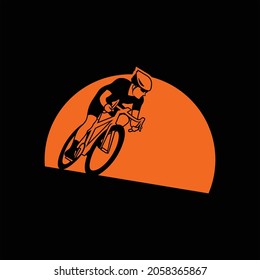 	
Cycling race Vector logo illustration. logos, bike shops, events, championships or bike shops