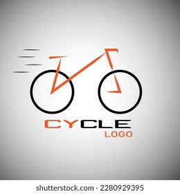 Cycling race Vector logo illustration, emblem design