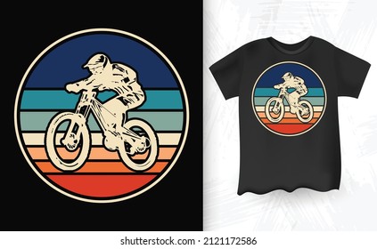 Cycling Retro Vintage T-shirt Design