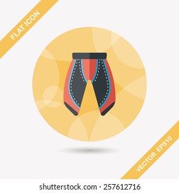 cycling shorts flat icon with long shadow,esp10