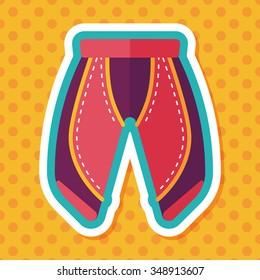 cycling shorts flat icon with long shadow,esp10
