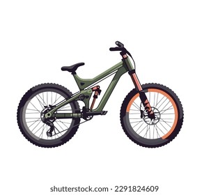 Cycling speed adventure, competition and extreme sports icon isolated