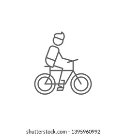 Cycling, sport, adventure icon. Element of adventure icon. Thin line icon for website design and development, app development. Premium icon