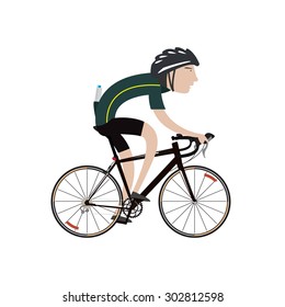 Cycling sport bicycle man