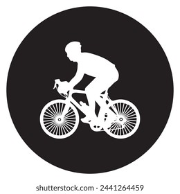 Cycling sport icon vector illustration design