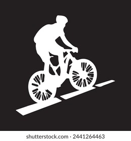 Cycling sport icon vector illustration design