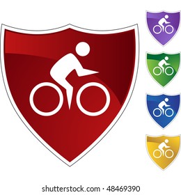 Cycling Swimmer web button isolated on a background