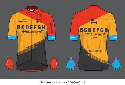 Cycling team jersey biking uniform
