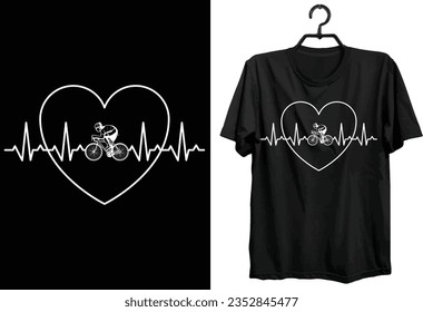 Cycling T-shirt Design. Funny Gift Item Cycling T-shirt Design For All People And Cycle Lovers.