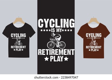 diseño de camiseta ciclista con plantilla de camisa oscura de silueta de la camisa de la cita. Tipografía gráfica de eslogan tee para la ilustración de impresión t de camiseta vectorial vintage premium vector