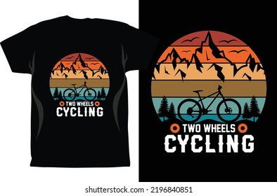 Gráficos del vector de diseño de camisetas para ciclismo. Unisex. Motociclistas. Camisas en bicicleta. Camiseta divertida para ciclismo. Regalos Para Ciclistas. Camisa en bicicleta. Camisa de engranaje fija