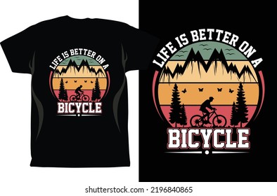 Cycling T-shirt Design Vector graphics. Unisex. Bicycle Riders. Bike Shirt. Funny Cycling T-Shirt. Gifts For Cyclist. Cycling Shirt. Fixed Gear Shirt