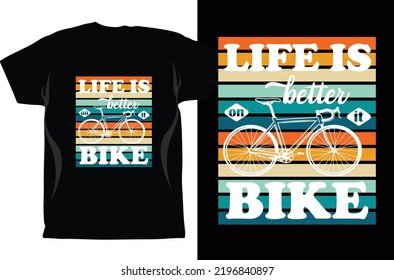 Cycling T-shirt Design Vector graphics. Unisex. Bicycle Riders. Bike Shirt. Funny Cycling T-Shirt. Gifts For Cyclist. Cycling Shirt. Fixed Gear Shirt