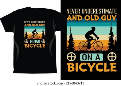 Cycling T-shirt Design Vector graphics. Unisex. Bicycle Riders. Bike Shirt. Funny Cycling T-Shirt. Gifts For Cyclist. Cycling Shirt. Fixed Gear Shirt