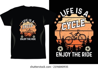Cycling T-shirt Design Vector graphics. Unisex. Bicycle Riders. Bike Shirt. Funny Cycling T-Shirt. Gifts For Cyclist. Cycling Shirt. Fixed Gear Shirt