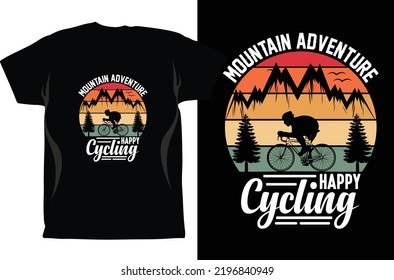 Cycling T-shirt Design Vector graphics. Unisex. Bicycle Riders. Bike Shirt. Funny Cycling T-Shirt. Gifts For Cyclist. Cycling Shirt. Fixed Gear Shirt