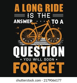 Ilustración vectorial de diseño de camisetas en bicicleta