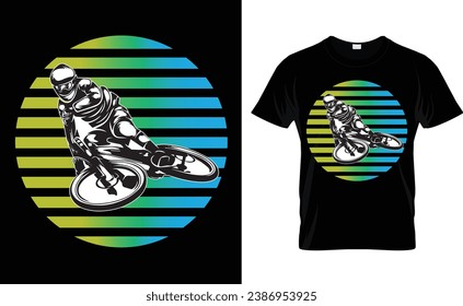 Cycling t-shirt design.Colorful and fashionable t-shirt design for men and women.