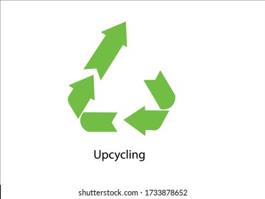 Up Cycling Upcycle Icon Design Hand Drawn Vector