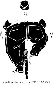 cycling vector drawing image Files