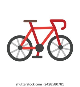 Cycling Vector Flat Icon Design
